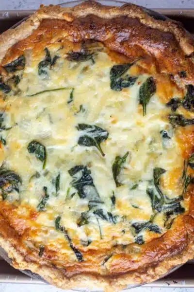 Process image 9 showing baked quiche.