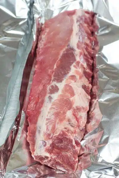 Process image 1 showing ribs on foil.