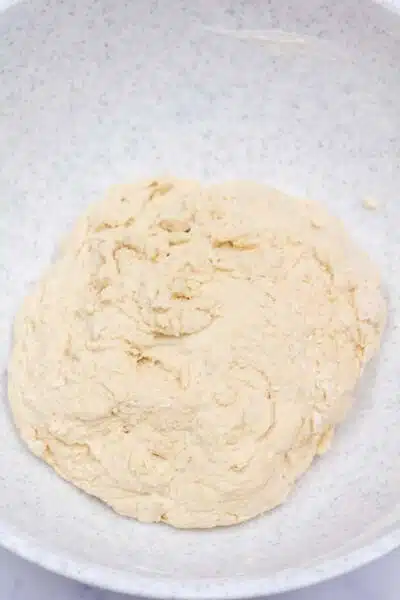 Process image 8 showing shaggy dough.