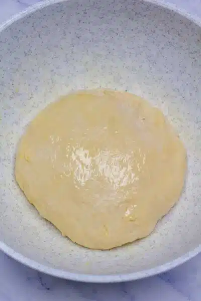 Process image 9 showing dough in bowl.