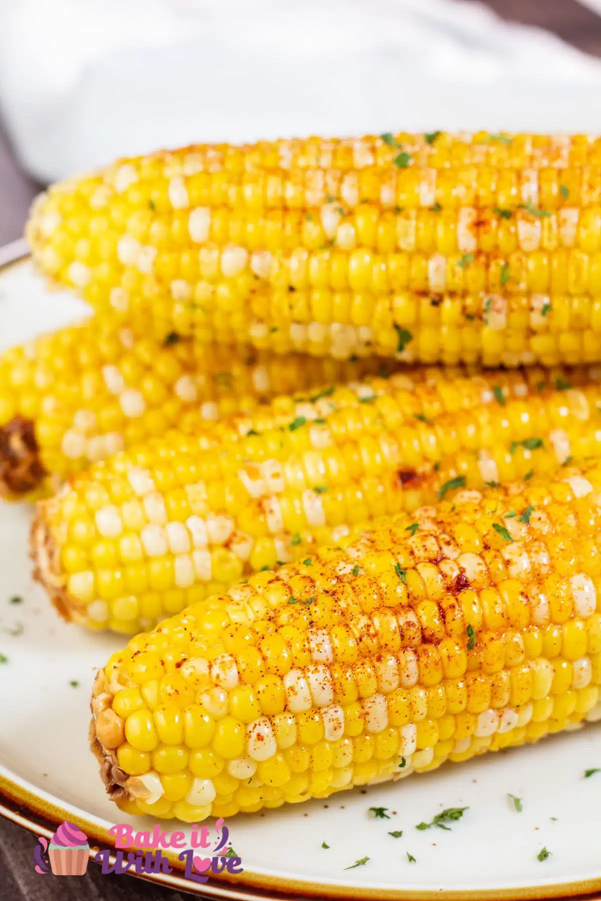 Tall image of instant pot corn on the cob.