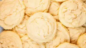 Wide image of Amish sugar cookies.