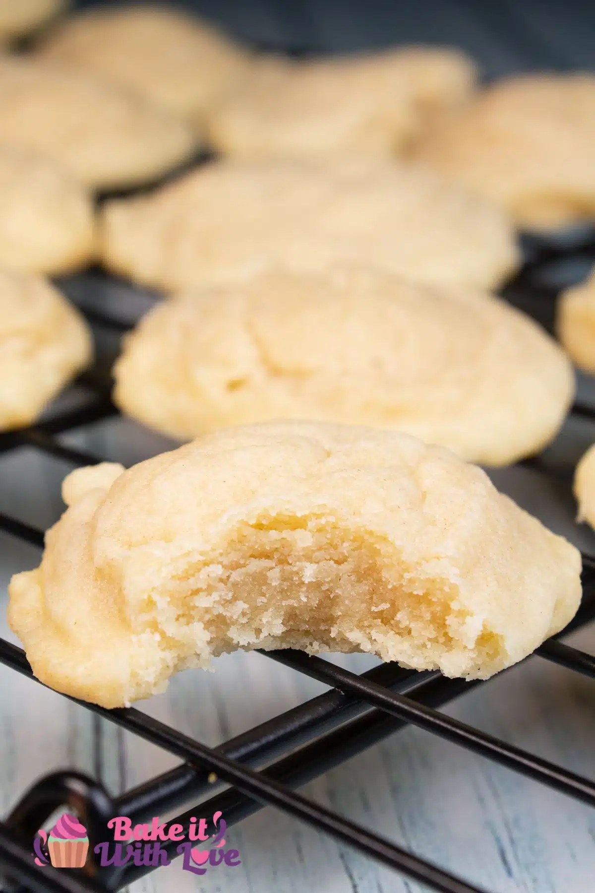 Tall image of Amish sugar cookies.