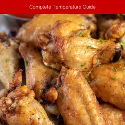 Pin image with text of chicken wings.
