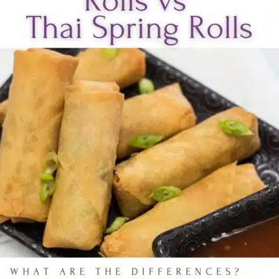 Pin image with text of spring rolls.
