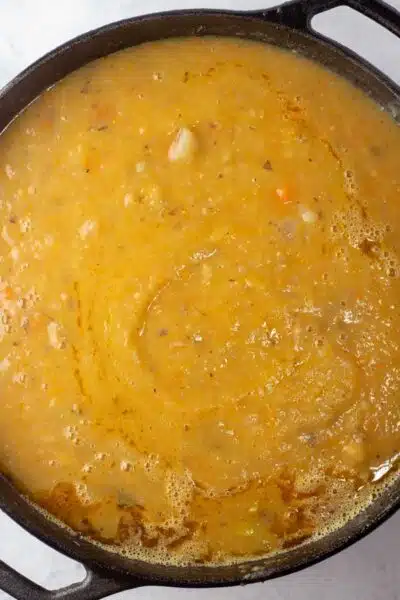 Process image 6 showing blended soup.