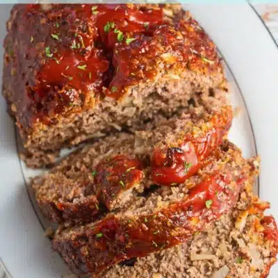 Pin image for freezing meatloaf.
