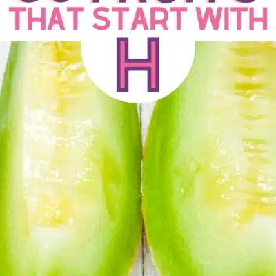 Pin image for fruits that start with the letter H.