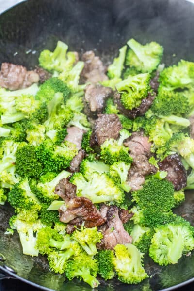 Prime rib beef and broccoli process photo 10 stir fry both until the broccoli is tender crisp.