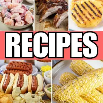 Best easy to make cookout food ideas to feed a crowd or large gathering.