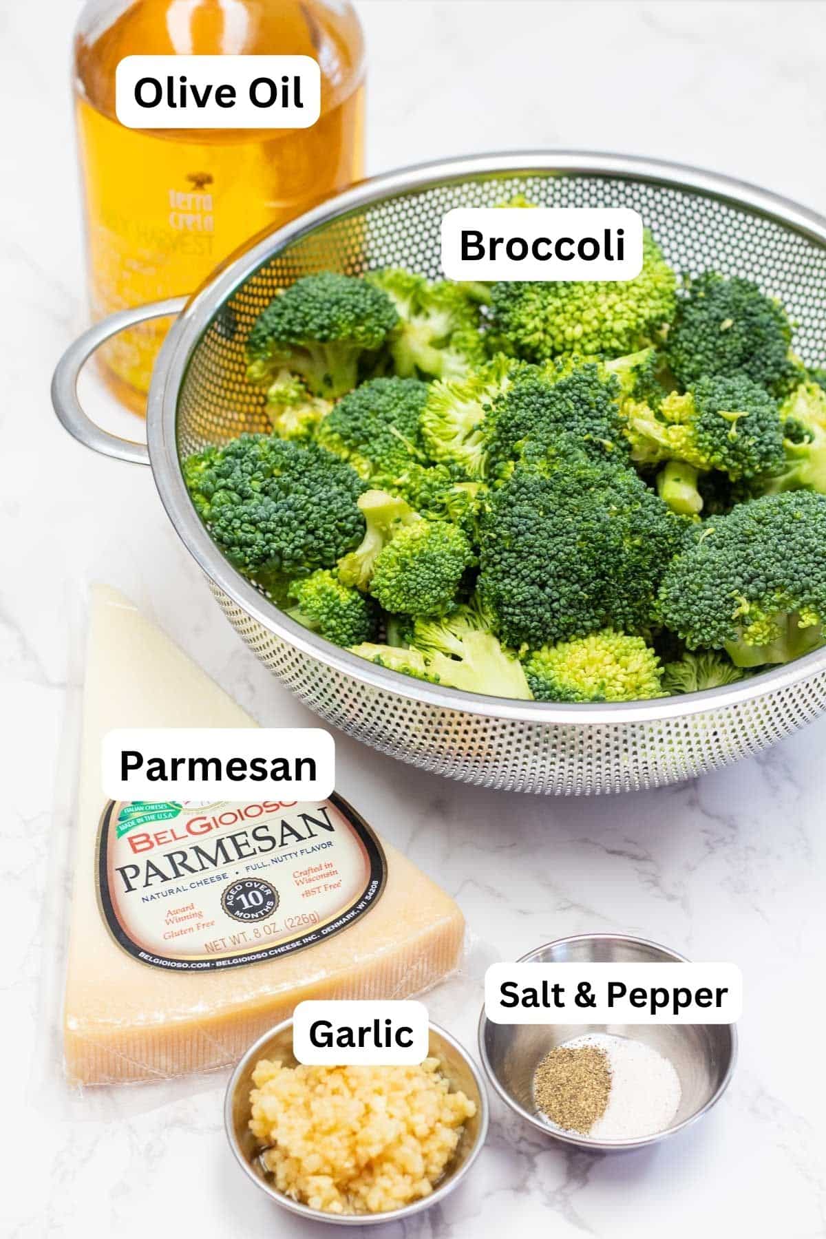 Tall image showing ingredients with labels.