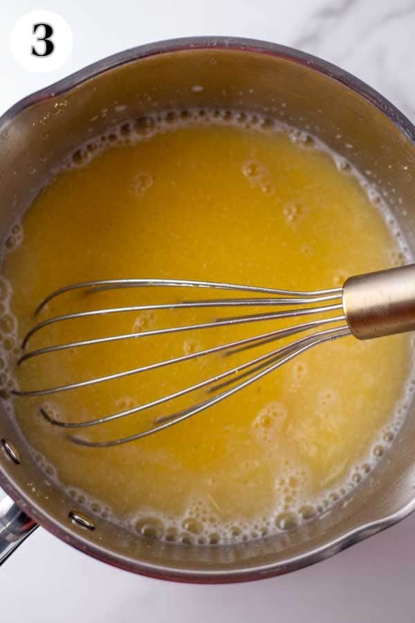 Process image 3 showing mixture in saucepan.