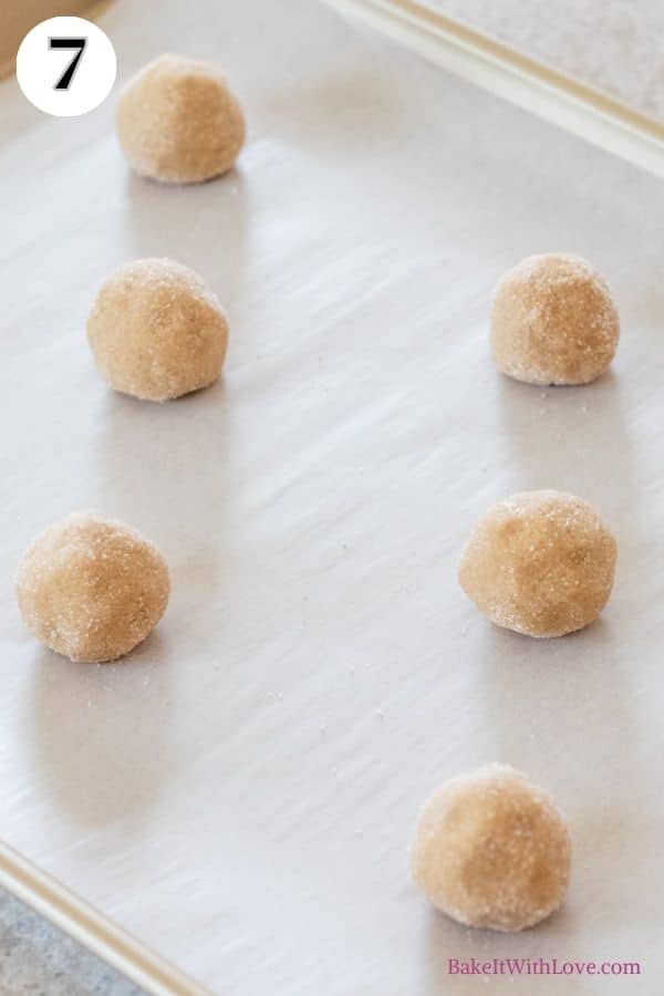 Halloween peanut butter cup spider cookies process photo 7 place dough onto prepared baking sheet with spacing.