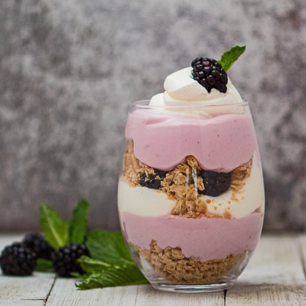 Blackberry Cream Parfait