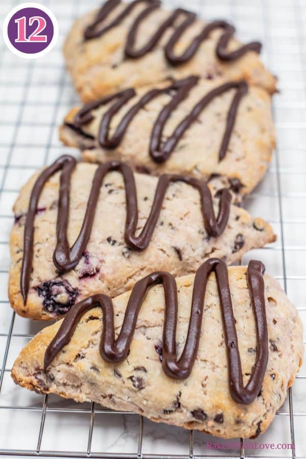 Cherry chocolate chip scones process photo 12 allow the scones to cool and set before serving warm or at room temperature.